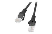 Nettverkskabel - Lanberg patch cable - 25 cm - black RAL 9004 - Svart - 0.25m - PCU6-10CC-0025-BK