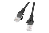 Nettverkskabel - Lanberg patch cable - 2 m - RAL 9004 black - Svart - 2m - PCU6-10CC-0200-BK