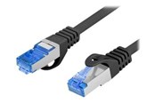 Nettverkskabel - Lanberg patch cable - 2 m - RAL 9004 black - Svart - 2m - PCF6A-10CC-0200-BK