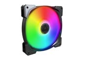 Kabinettvifte - Montech HP140 ARGB PWM Black - Kabinettvifte - 140mm - Svart med RGB LED-lys - 30 dBA - HP140 ARGB PWM (B)