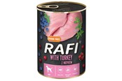 Hund - RAFI Kornfritt våtfôr for hunder med kalkun 400g - 61042