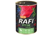 Hund - RAFI Kornfritt våtfôr for hunder med vilt 400g - 61041