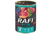 Hund - RAFI Kornfritt våtfôr til valper med lam & bær 400g - 61050