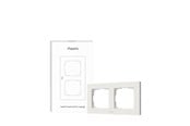 Smarthus - Aqara Switch Frame H2 EU White (2-gang) - AQA_FE-X01D