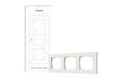 Smarthus - Aqara Switch Frame H2 EU White (3-gang) - AQA_FE-X02D