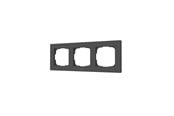 Smarthus - Aqara Switch Frame H2 EU Grey (3-gang) - AQA_FE-X02D-G