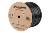 Nettverkskabel - Lanberg bulk cable - 305 m - black RAL 9004 - Svart - 305m - LCF6-30CU-0305-BK