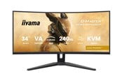 Skjerm - 34" iiyama G-MASTER Gold Phoenix - 3440x1440 (UWQHD) - 240Hz - VA - KVM switch - GCB3486WQSCP-B1