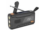 DAB, nettverks- og klokkeradio - DENVER SCD-2033 - Emergency Radio - Solar - Dynamo - 2000mAh Powerbank - DAB/FM - Svart - SCD-2033