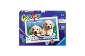 Kreative leker - Ravensburger CreArt Painting by Numbers - Cute Puppies - 289318