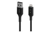 USB - Belkin Smart LED USB-A to Lightning Cable Black - CAA007BT04BK