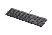 Tastatur - Logitech Signature Slim Wired K620 for Business - Tastatur - Dansk/norsk/svensk/finsk - Grå - 920-013331