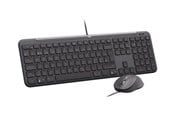 Tastatur - Logitech Signature Slim Wired Combo MK620 for Business - Tastatur & Mussett - Nordisk - Svart - 920-013347