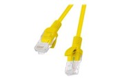 Nettverkskabel - Lanberg patch cable - 25 cm - yellow RAL 1016 - Gul - 0.25m - PCU5-20CC-0025-Y