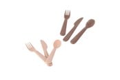 Babyleker - Dantoy - Cutlery set Mocha/Beige 6 pcs. - 6252