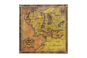 Reklameartikler - FaNaTtik - The Lord of the Rings Metal Map - Z-LOTR17