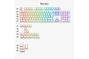 Tastatur - Glorious Aura V3 Keycaps White - Nordic ISO - (13 - Tastebryter, tilbehør - GLO-KB-ACC-KC-GPBT-AURA-WHT-ND