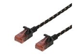 Nettverkskabel - Deltaco patch cable - 2 m - black - Svart - 2m - UUTP-1313
