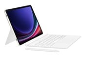 Tastatur - Samsung Galaxy Tab S10 FE / Tab S9 FE / Tab S9 - Book Cover Keyboard - White (English) - Tastatur & Foliosett - Hvit - EF-DX725UWEGWW