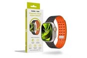 Smartklokke - Tilbehør - Mobile Origin Magnetic Strap - black/orange - Apple Watch 49mm/46mm/45mm/44mm - AWMS-01-BLK-ORG