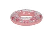 Vannlek - Little Dutch Pink Flower Swim Ring 50cm - 2014447