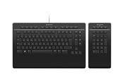 Tastatur - 3Dconnexion Keyboard Pro with Numpad - Tastatur & Numerisk sett - Sveitsisk - Svart - 3DX-700098