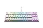 Tastatur - Cherry XTRFY K4V2 - Gamingtastatur - Tysk - Hvit - CX-K4V2-RGB-TKL-WH-R-GER