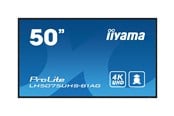 Digital skilting & Hotell TV - iiyama ProLite LH5075UHS-B1AG 50" Class (49.5" viewable) LED-backlit LCD display - 4K - for digital signage - LH5075UHS-B1AG