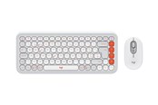 Tastatur - Logitech POP Icon Combo - Tastatur & Mussett - Sveitsisk - Hvit - 920-013276