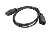 Strømkabel (ekstern) - Lanberg - power extension cable - IEC 60320 C19 to IEC 60320 C20 - 1.8 m - CA-C19E-10CC-0018-BK