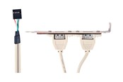 USB - Gembird CC-USB-RECEPTACLE - USB panel - 5 pin in-line to USB - 25 cm - CCUSBRECEPTACLE