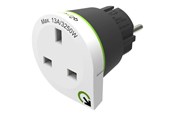 Diverse kabel - Q2Power United Kingdom to Europe - power connector adaptor - BS 1363 to CEE 7/4 - UK2EU