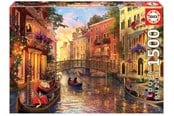 Puslespill - Educa Sunset in Venice (1500) - 80-17124