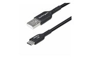 USB - StarTech.com 6in (15cm) USB-A to USB-C Charging Cable Charger Cord - USB-C cable - USB to 24 pin USB-C - 15 cm - USB2AC15CMBK