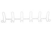 Beslag & Hengsler  - Home>it designer coat rack with 6+6 hooks white - 12141