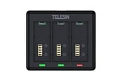 Actionkamera  - Tilbehør - TELESIN S0-BCG-12-TGP Triple Battery Charger - S0-BCG-12-TGP