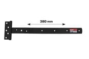 Beslag & Hengsler  - Home>it T-hinge matt black 380 x 30 mm zinc-coated carbon steel - 20504