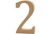 Arts & Crafts - Tilbehør - Creativ Company - Number 2 MDF 8cm 1 pcs. - 56393