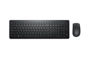 Tastatur - Dell Wireless Keyboard and Mouse KM3322W - keyboard and mouse set - QWERTY - Arabic - black Input Device - Tastatur & Mussett - Arabisk - Svart - KM3322W-R-ARA