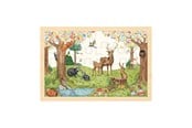 Puslespill - Goki Wooden Jigsaw Puzzle in the Forest 24 pcs. Tre - 57308
