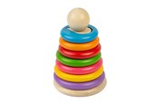 Babyleker - Bigjigs Wooden Secret Shape Stacker 16pcs. - 37011