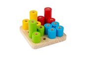 Treleker - Bigjigs Wooden Wobbly Peg Board 17 pcs. - 37007