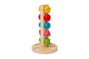 Treleker - Bigjigs Wooden Nuts and Bolts Tower 11pcs. - 37002