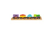 Treleker - Bigjigs Wooden Monster Train 4pcs. - BJT610