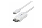 Skjermkabel - StarTech.com 6.6ft (2m) USB C to DisplayPort 1.2 Cable Bidirectional - DisplayPort cable - 24 pin USB-C to DisplayPort - 1.9 m - CDP2DP2MBW