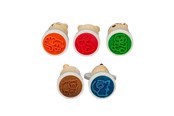 Treleker - Bigjigs Wooden Stamps 5pcs. - 36066