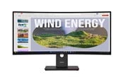 Skjerm - 34" Lenovo ThinkVision T34WD-40 - 3440x1440 (UWQHD) - 120Hz - VA - 100W USB-C - 64AEGAT1EU