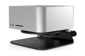 Kabinett tilbehør (kjølepasta mv.) - Compulocks Mac Studio Security Stand with Dual Head Coiled Cable Keyed Lock Black - MSSTD01CL02H