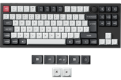 Tastatur - Keychron Q3 HE 80% Knob Trådløs Tri-Mode QMK - Gateron 2.0 Magnetiske brytere - Kullsvart - Gamingtastatur - Uten numpad - Nordisk - Svart - Q3H-M1-BO