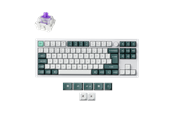 Tastatur - Keychron Q3 HE 80% Knob Wireless Tri-Mode QMK - Gateron 2.0 Magnetic Switch - Shell White - Gamingtastatur - Uten numpad - Nordisk - Hvit - Q3H-P1-BO